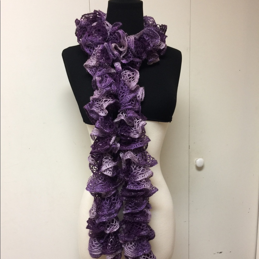 Purple Passion Ruffle Scarf